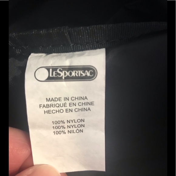 EUC LeSportsac Large Black 2-Sided 2 Different Dog Print Nylon Tote - Picture 10 of 10